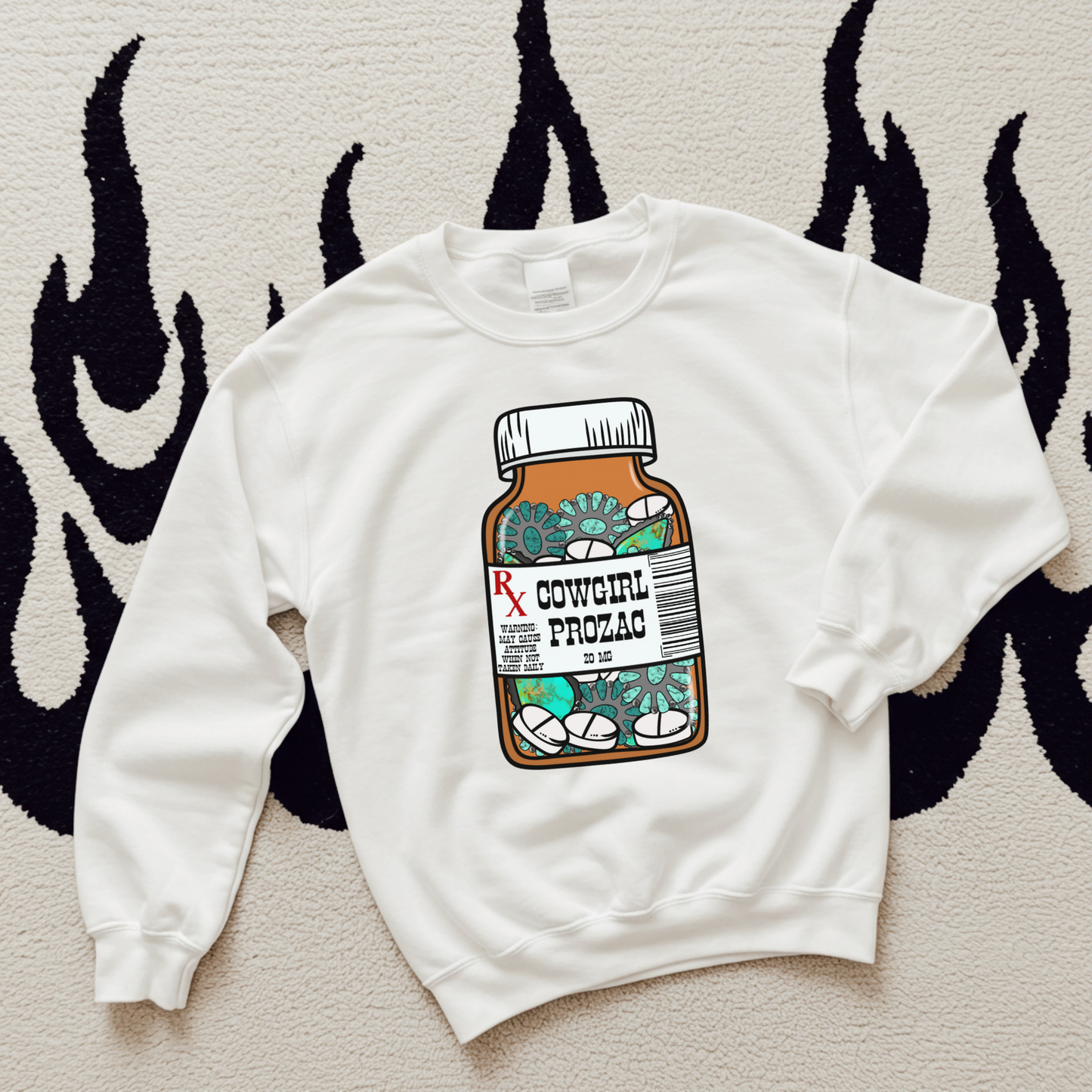 Cowgirl Happy Pills TEE or CREWNECK