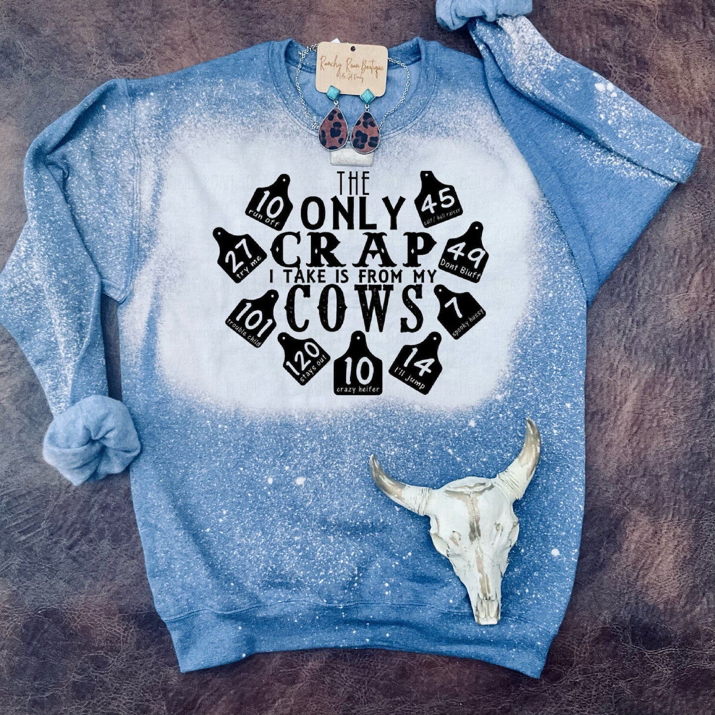 Cow Tag Western Sweatshirt
