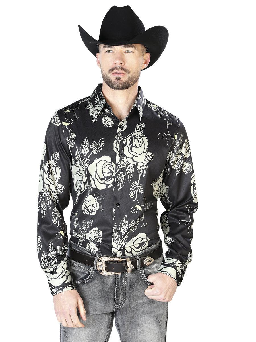 Black Casual Long Sleeve Shirt 43679