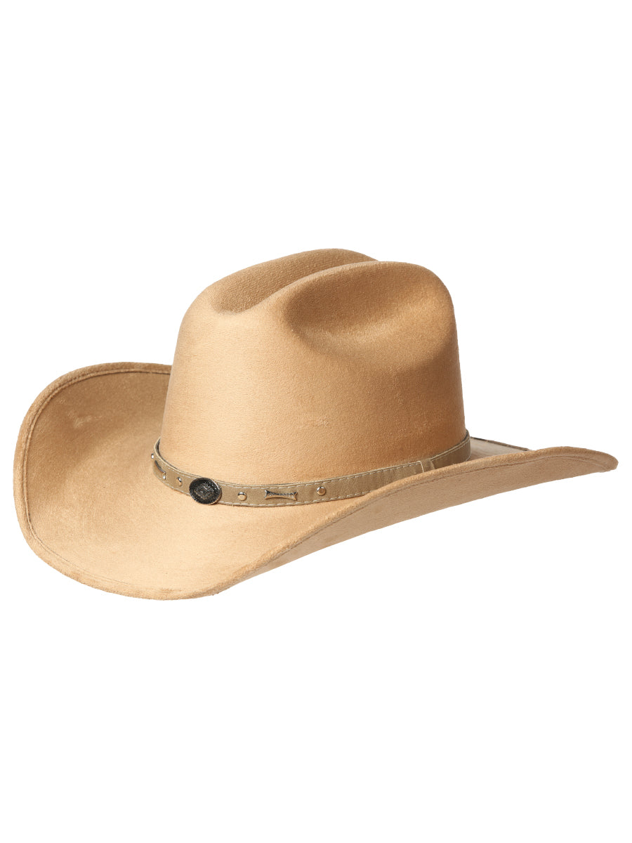 El General Suede Western Hat in Camel