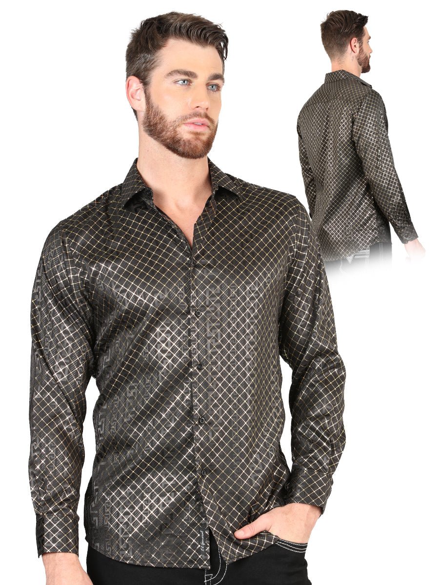 El General Black/Gold Casual Long-Sleeve Shirt