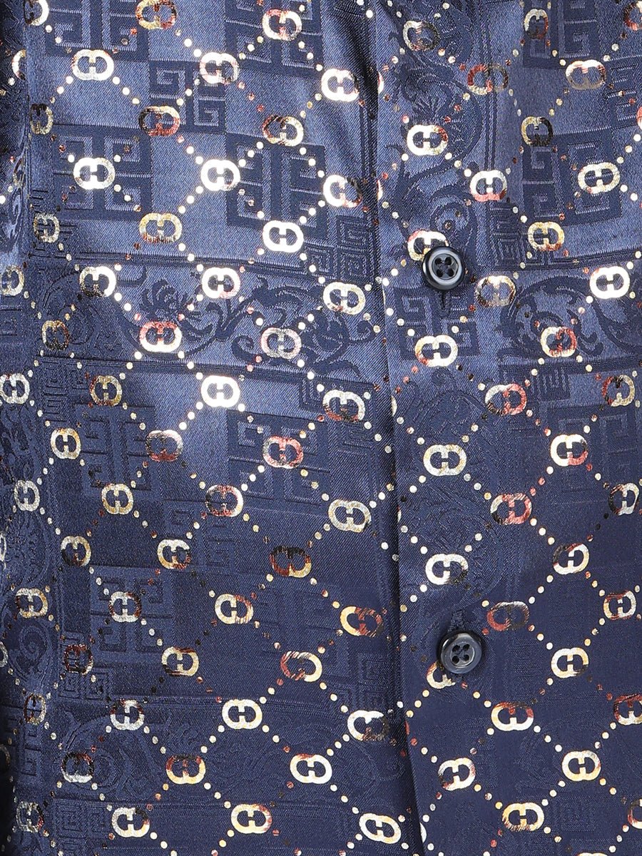 El General Navy/Gold Casual Long-Sleeve Shirt