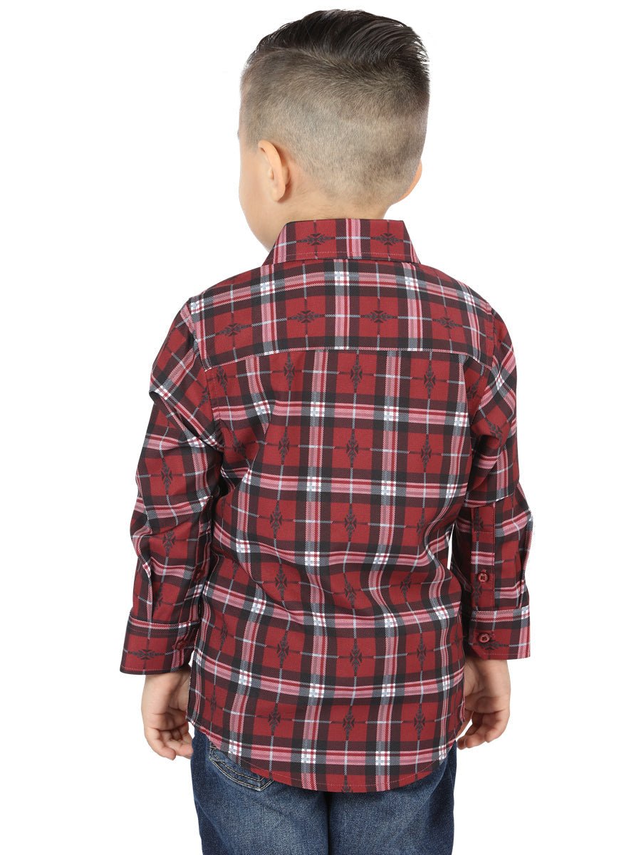 El General Red Casual Long-Sleeve Shirt