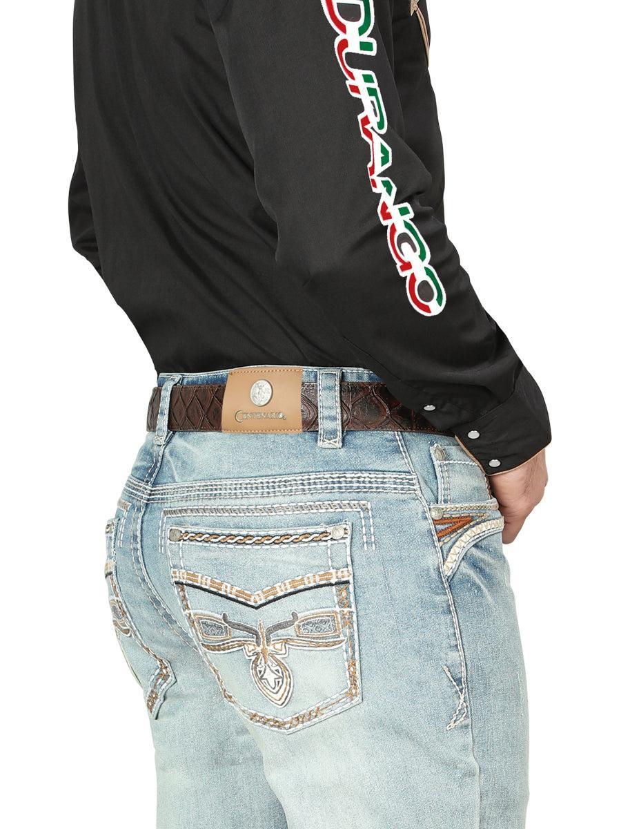 Centenario Bootcut Denim Jeans in Light Blue