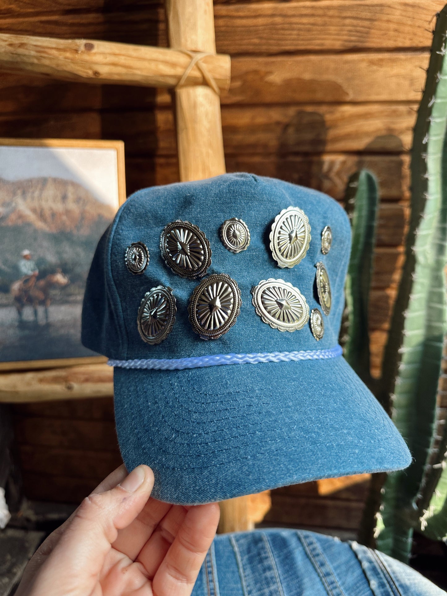The Xtra Concho Trucker Cap - Denim