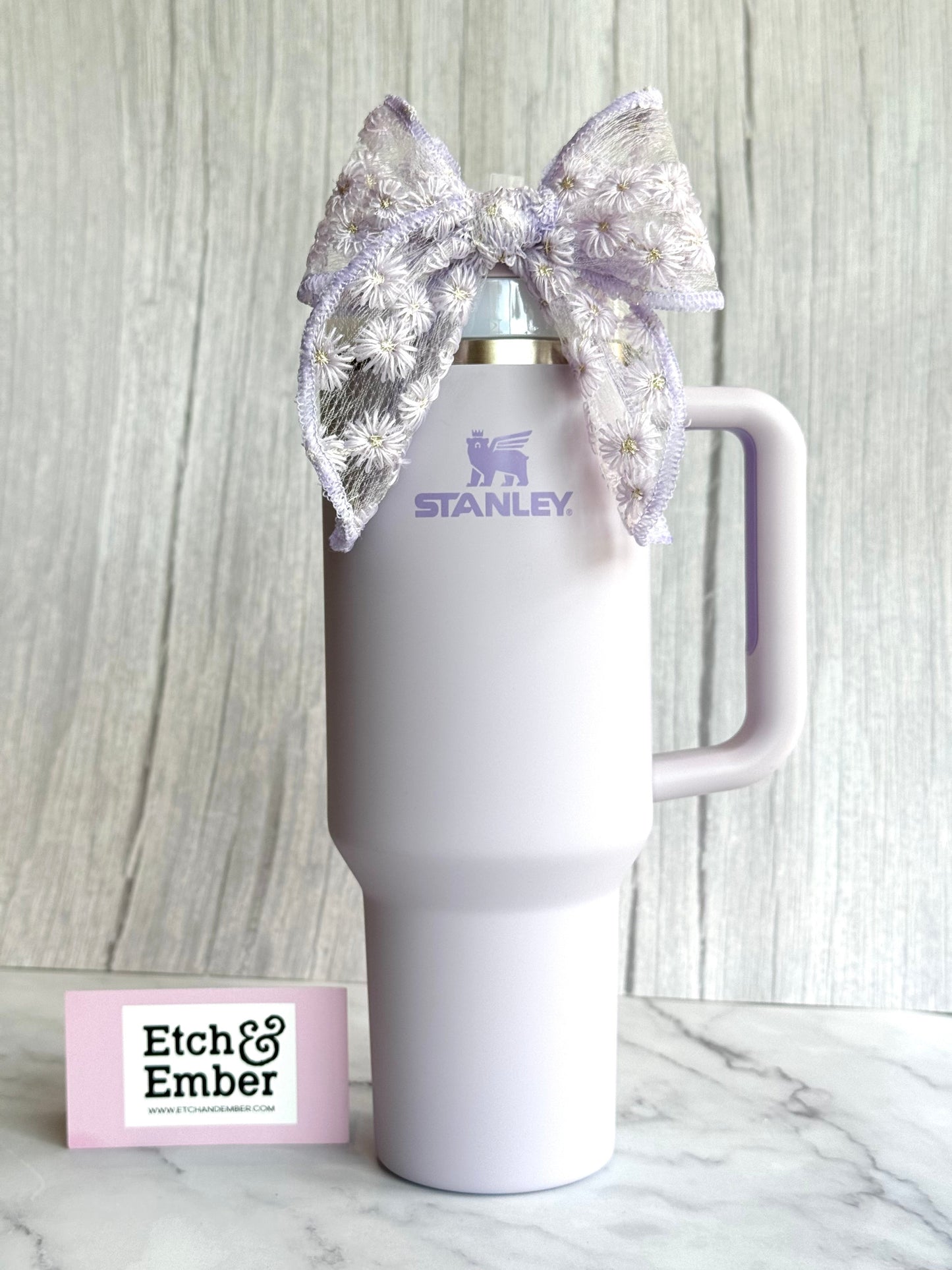 Dainty Orchid Tumbler Bow