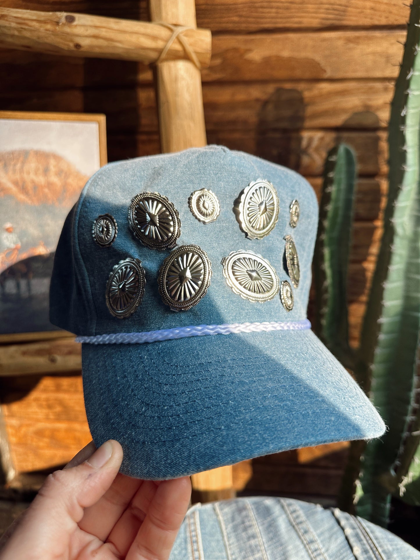 The Xtra Concho Trucker Cap - Denim
