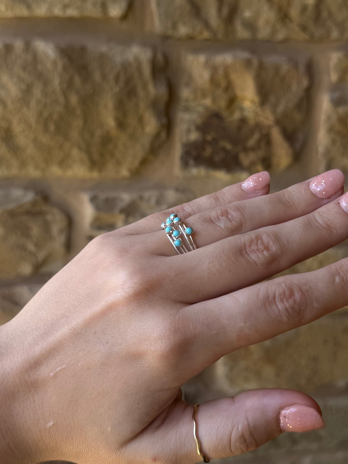 Sealy Turquoise Stacked Ring