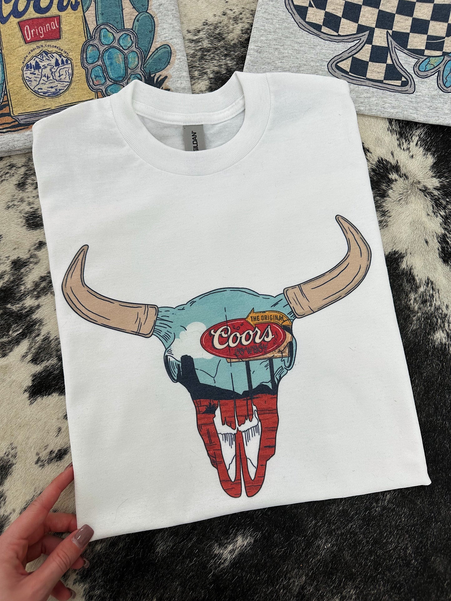 Longhorn TEE or CREWNECK