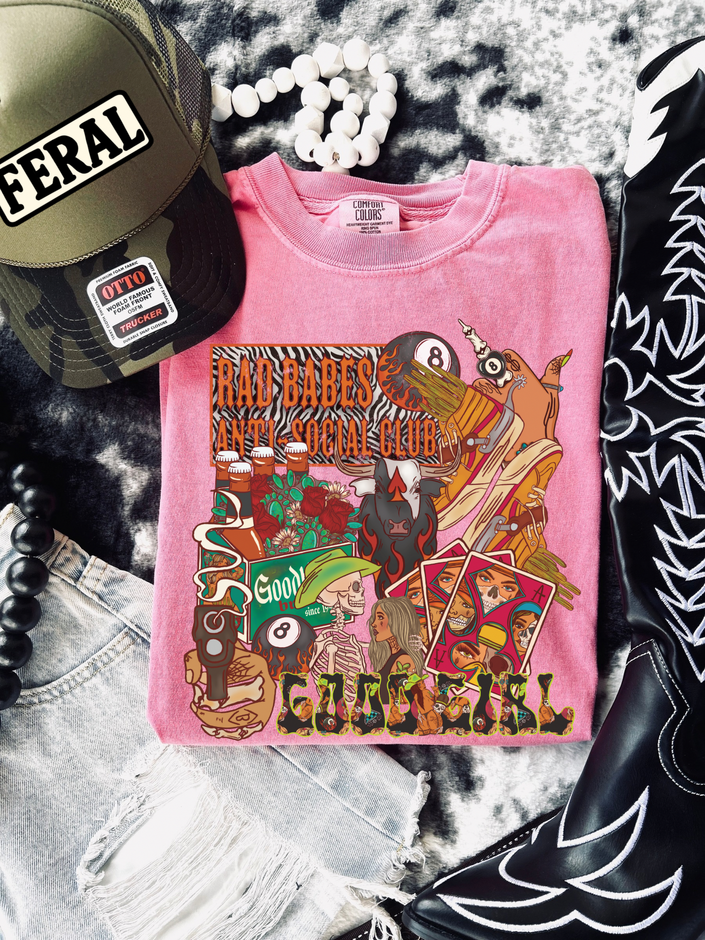 Bad knees patchwork Tee