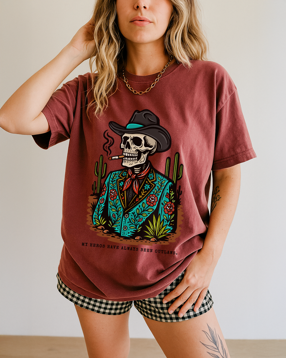 My Heros have always been Outlaws tee