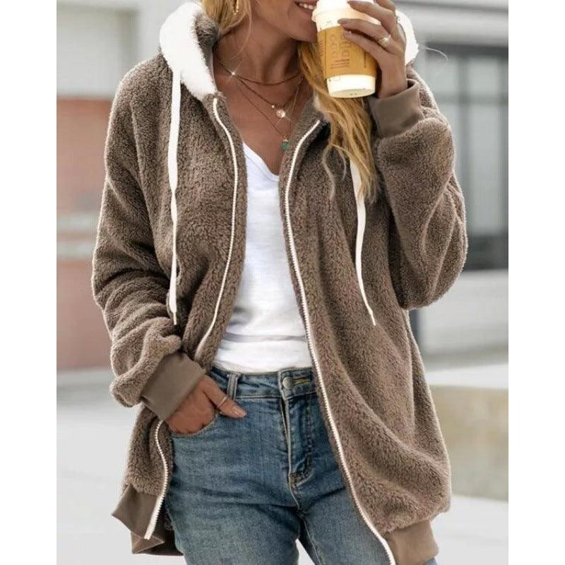 Plush Zipper Hooded Jacket | Warm, Cozy & Stylish for the Cowgirl Lifestyle