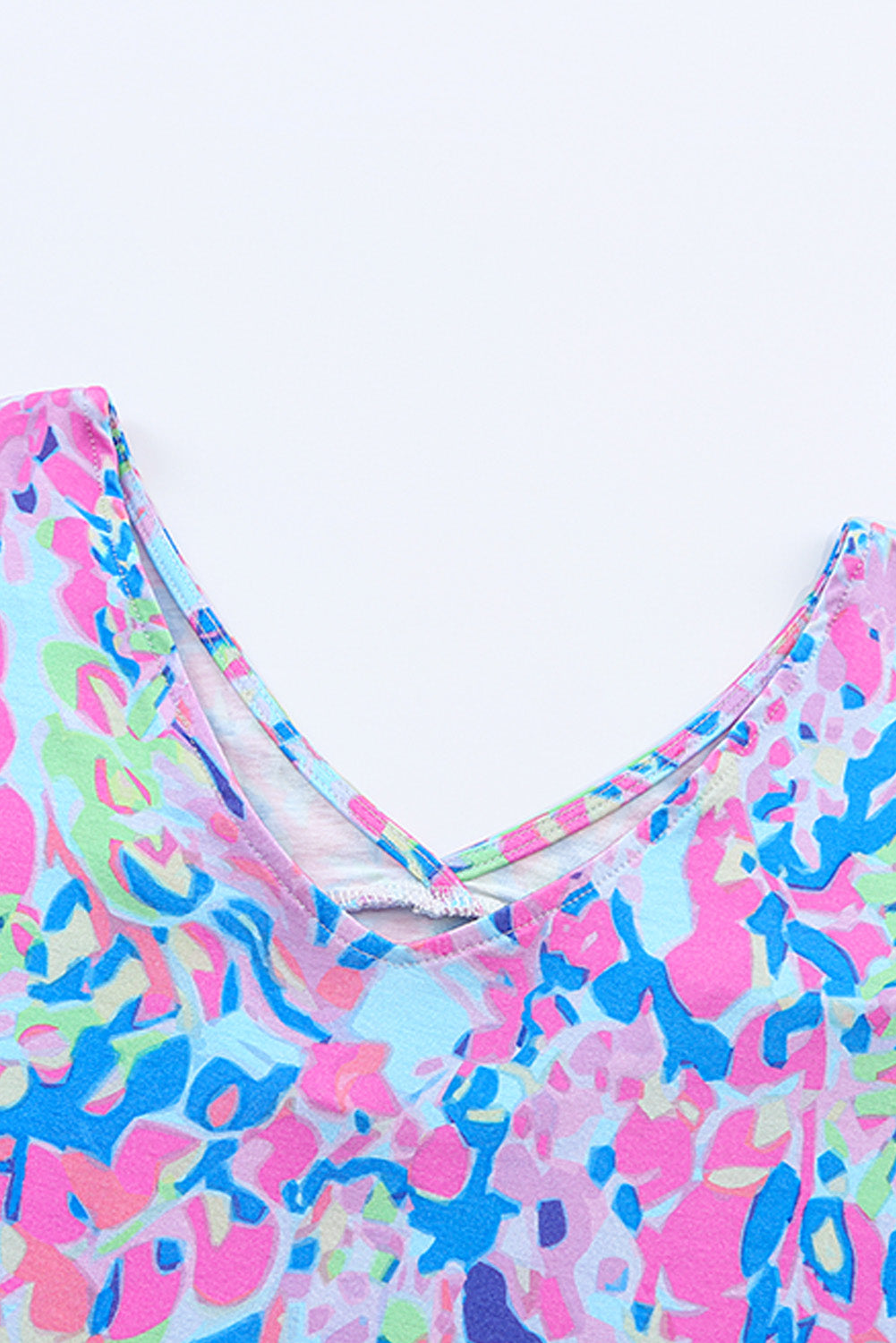 Watercolor Abstract Floral Print Tee