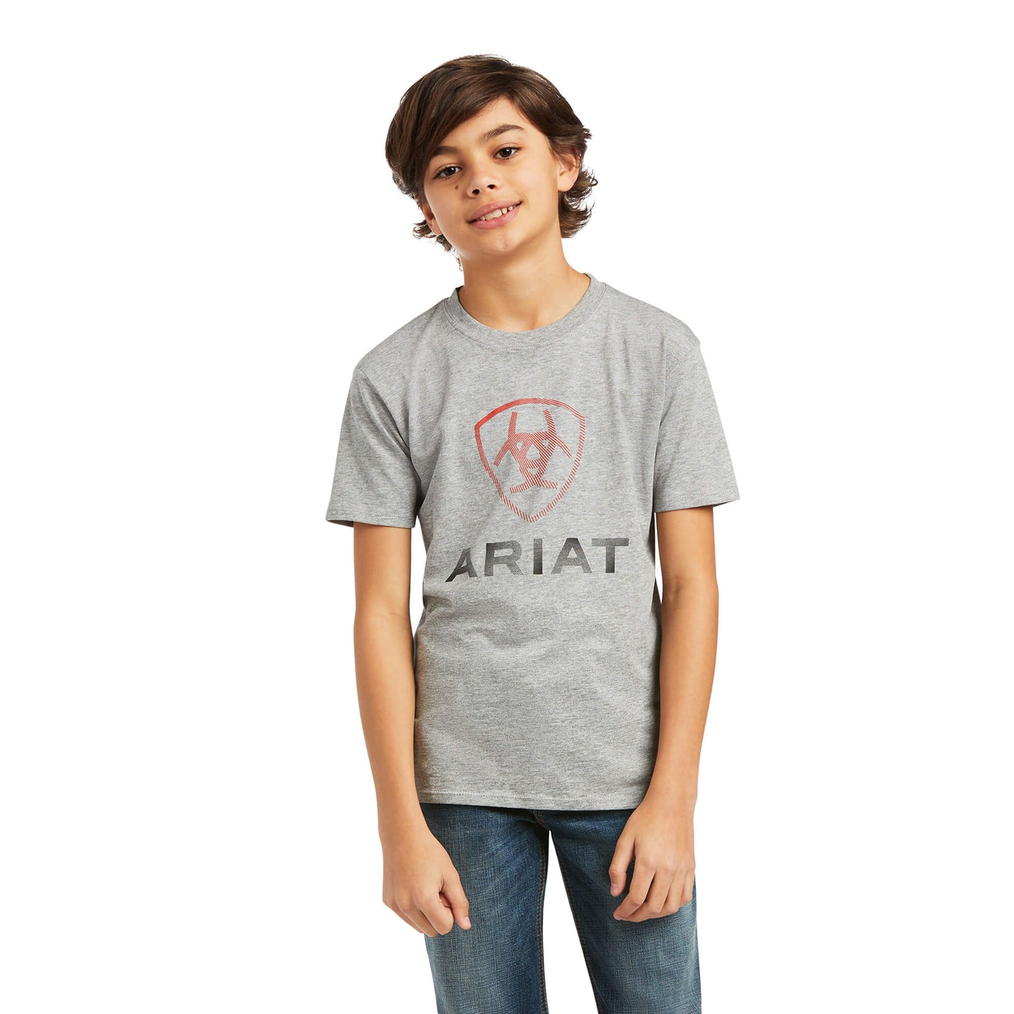 Ariat Boys Heather Grey Tee