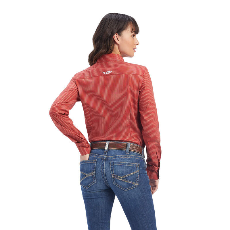 Kirby Stretch Shirt-BOSSA NOVA/WHITE PINSTRIPE