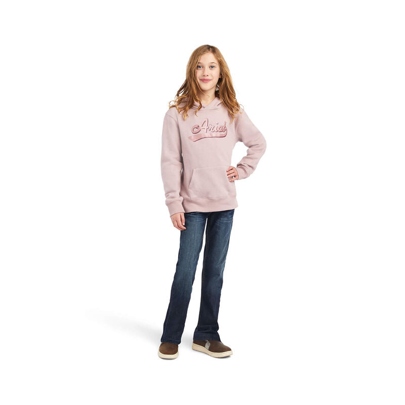 REAL Glitter Logo Hoodie-ROSE HEATHER