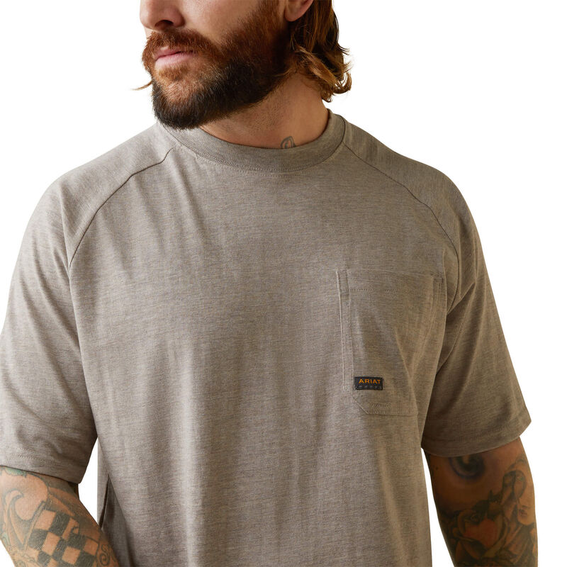 Rebar Cotton Strong T-Shirt-PORTABELLA HEATHER