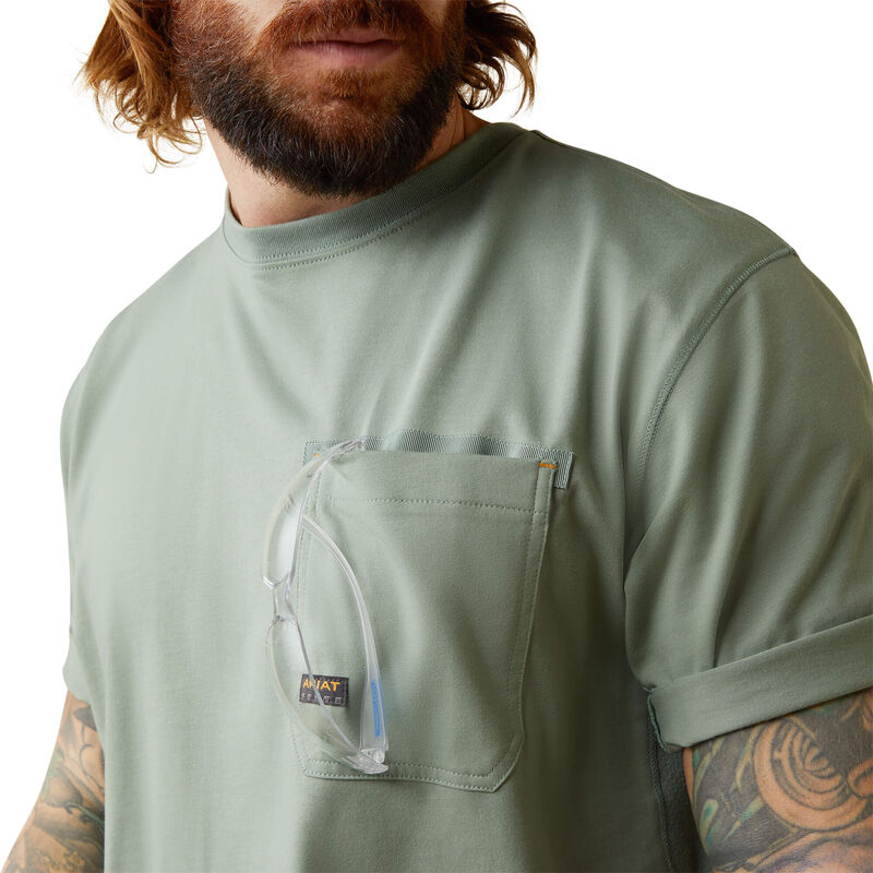 Rebar Workman T-Shirt-LILY PAD