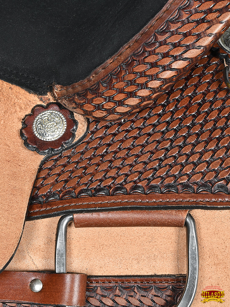 Western Horse Saddle American Leather Ranch Roping Cowboy Hilason