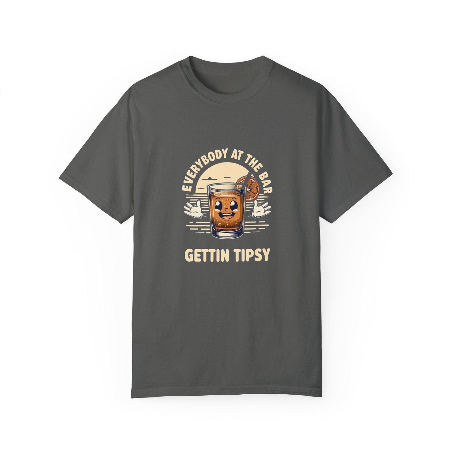 Everybody at the Bar Gettin Tipsy Unisex Garment-Dyed T-Shirt