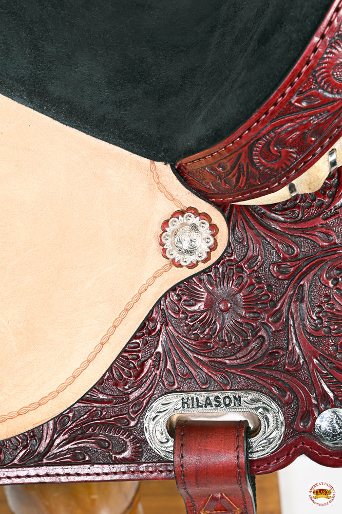 Flex Tree Western Horse Saddle American Leather Trail Barrel By Hilason