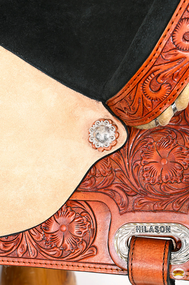 Flex Tree Western Horse Saddle American Leather Trail Barrel By Hilason