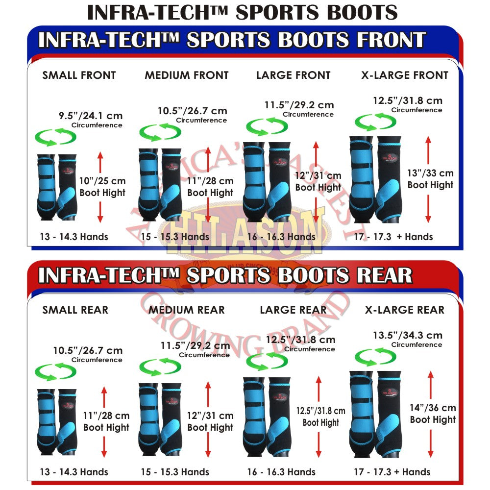 L - Hilason Horse Medicine Sports Boots Rear Hind Leg Purple