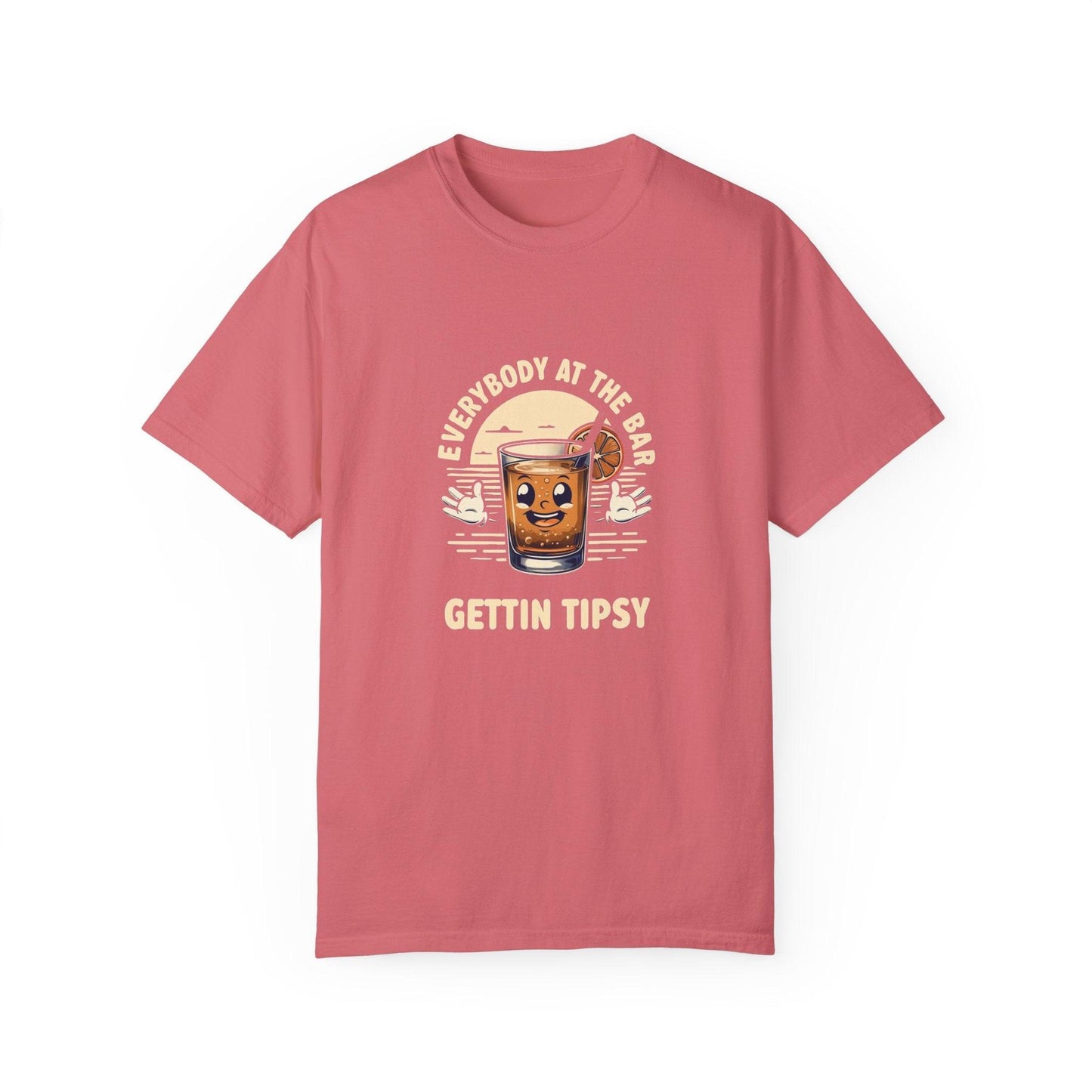 Everybody at the Bar Gettin Tipsy Unisex Garment-Dyed T-Shirt