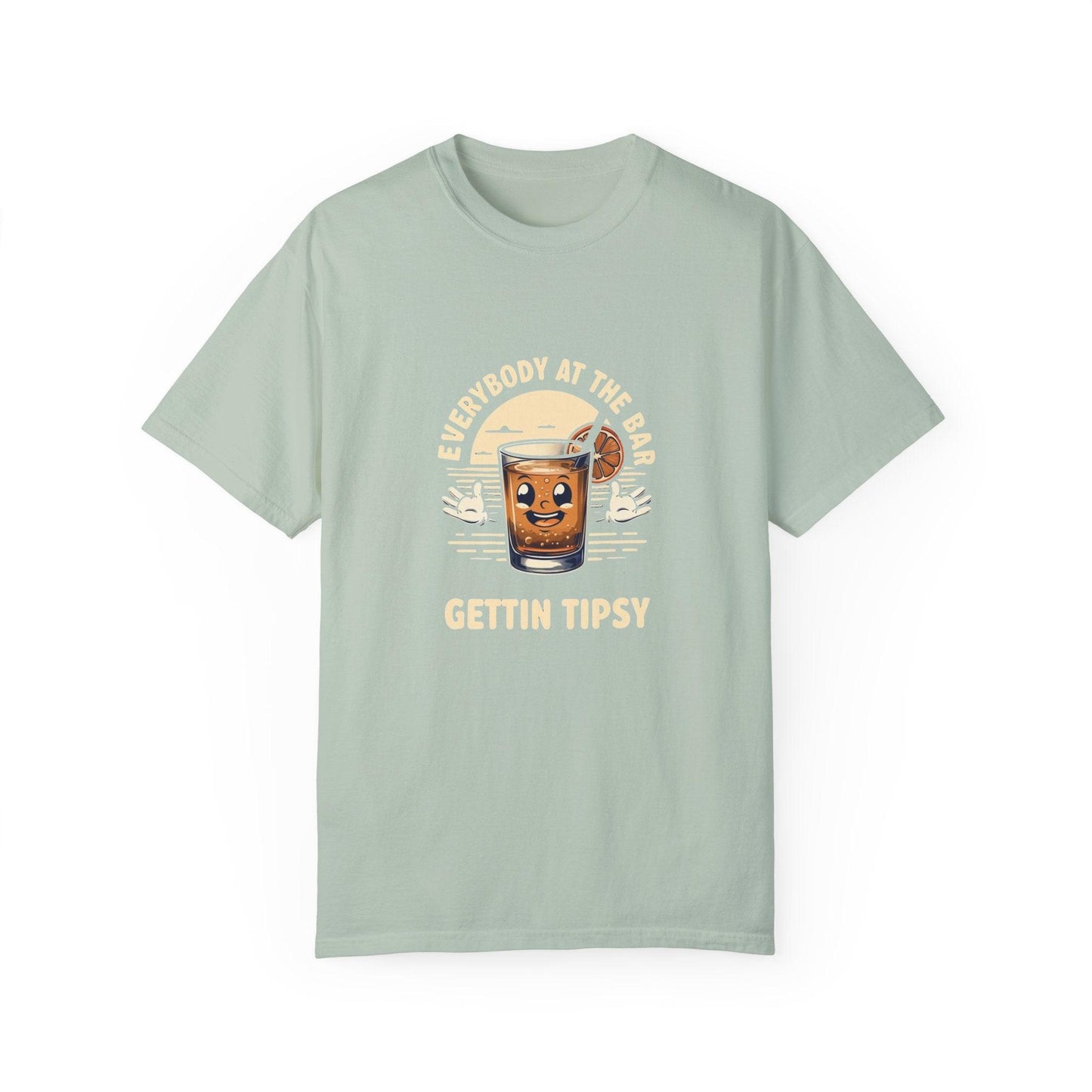 Everybody at the Bar Gettin Tipsy Unisex Garment-Dyed T-Shirt