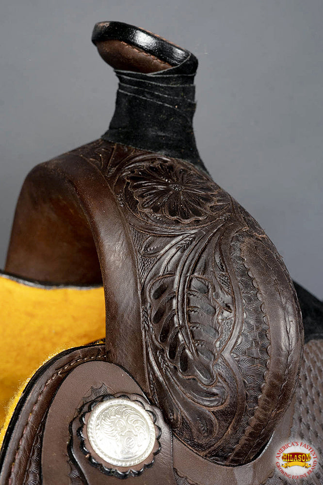 Western Horse Saddle American Leather Ranch Roping Cowboy Hilason