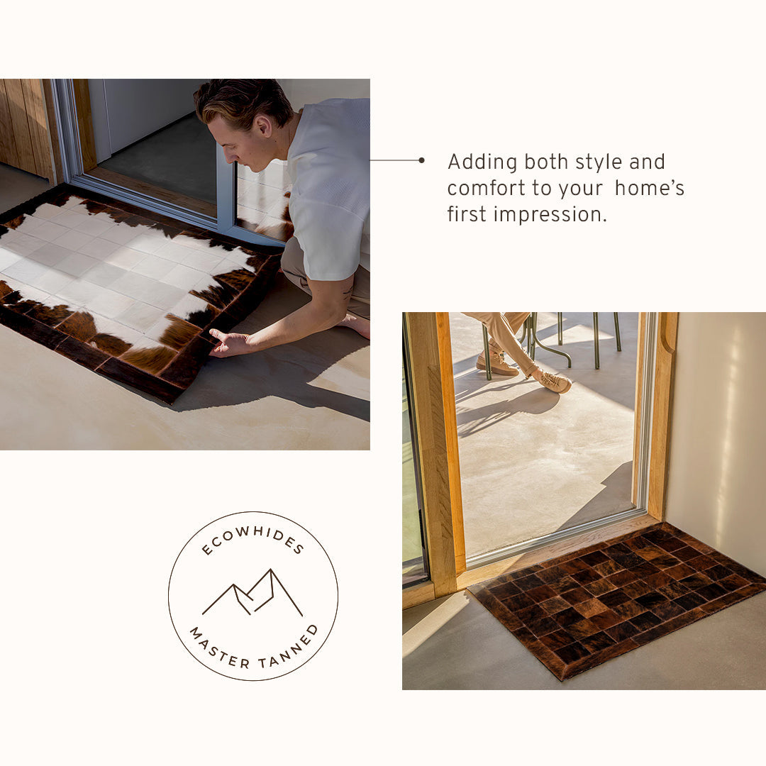 Cowhide Floor Mat Rug Size 3 x 2 Feet F-171