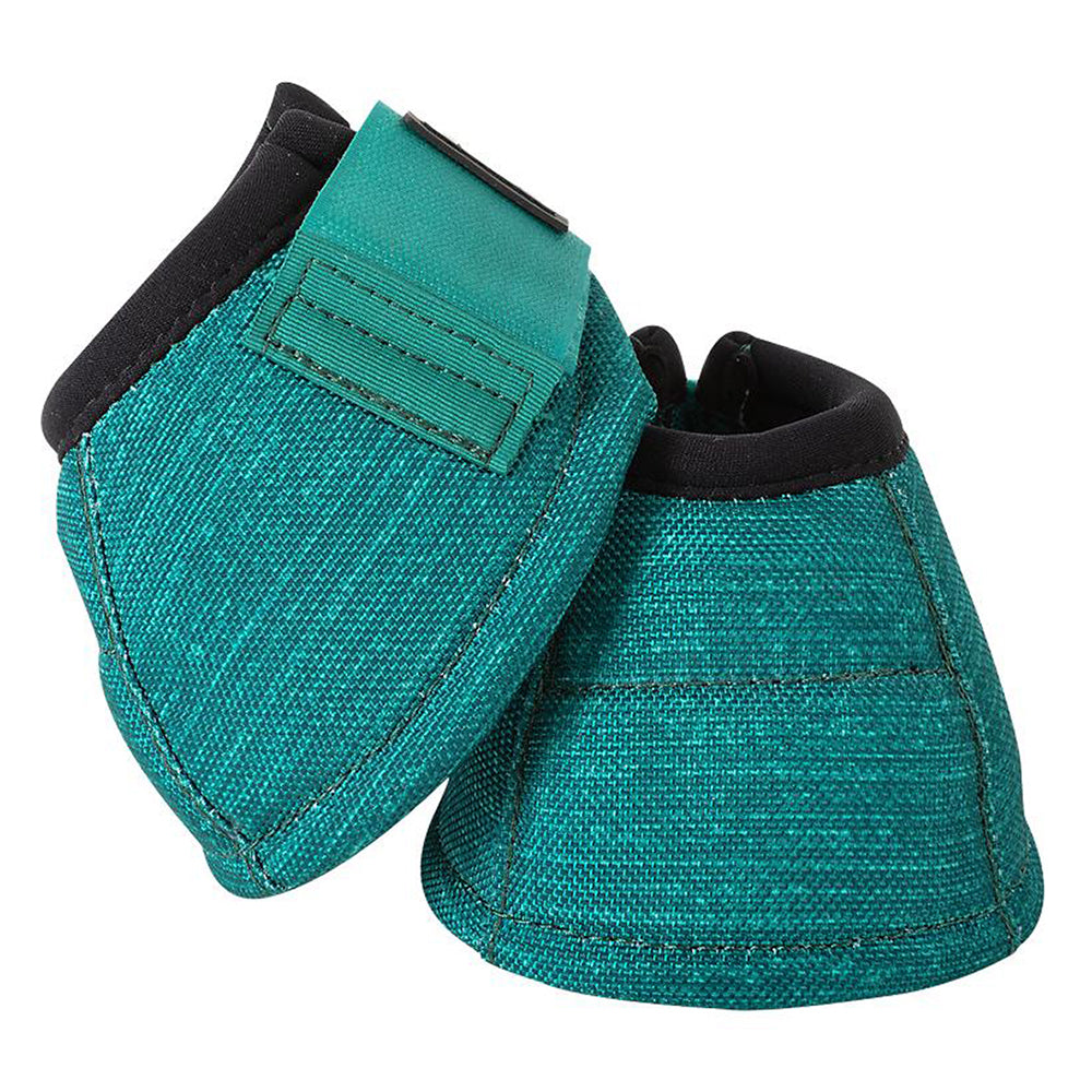 Small Classic Equine Horse Bell Boots Dyno No Turn Overreach Emerald Green