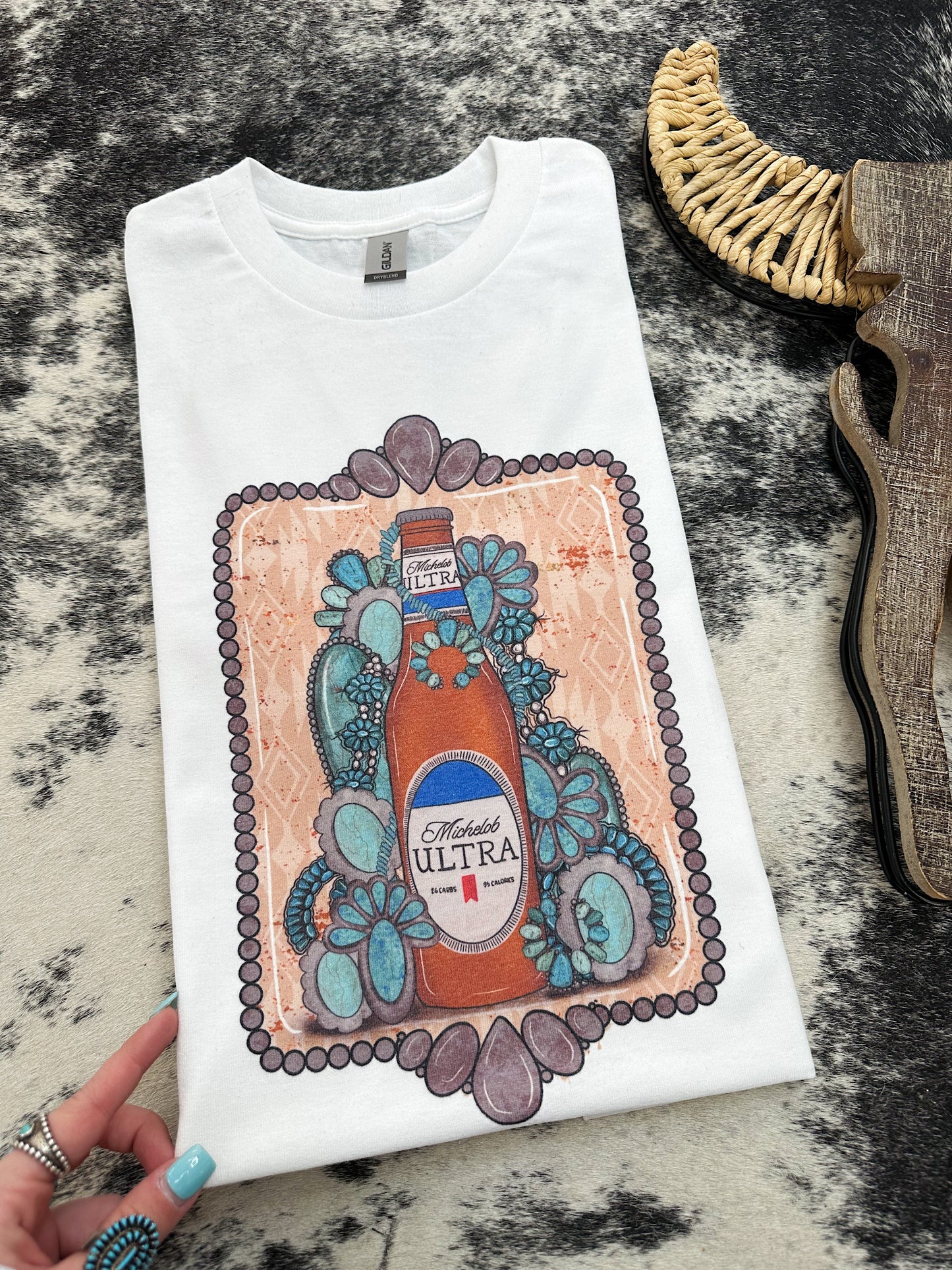 Ultra & Turquoise TEE or CREWNECK