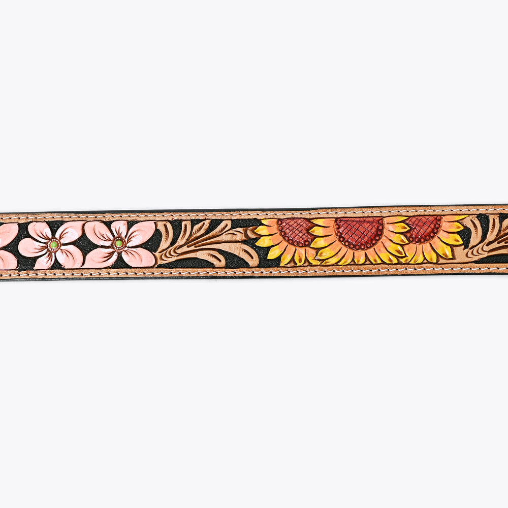 American Darling ADBLF124-L Beautifully Hand Tooled Genuine American Leather Belt Men and Women