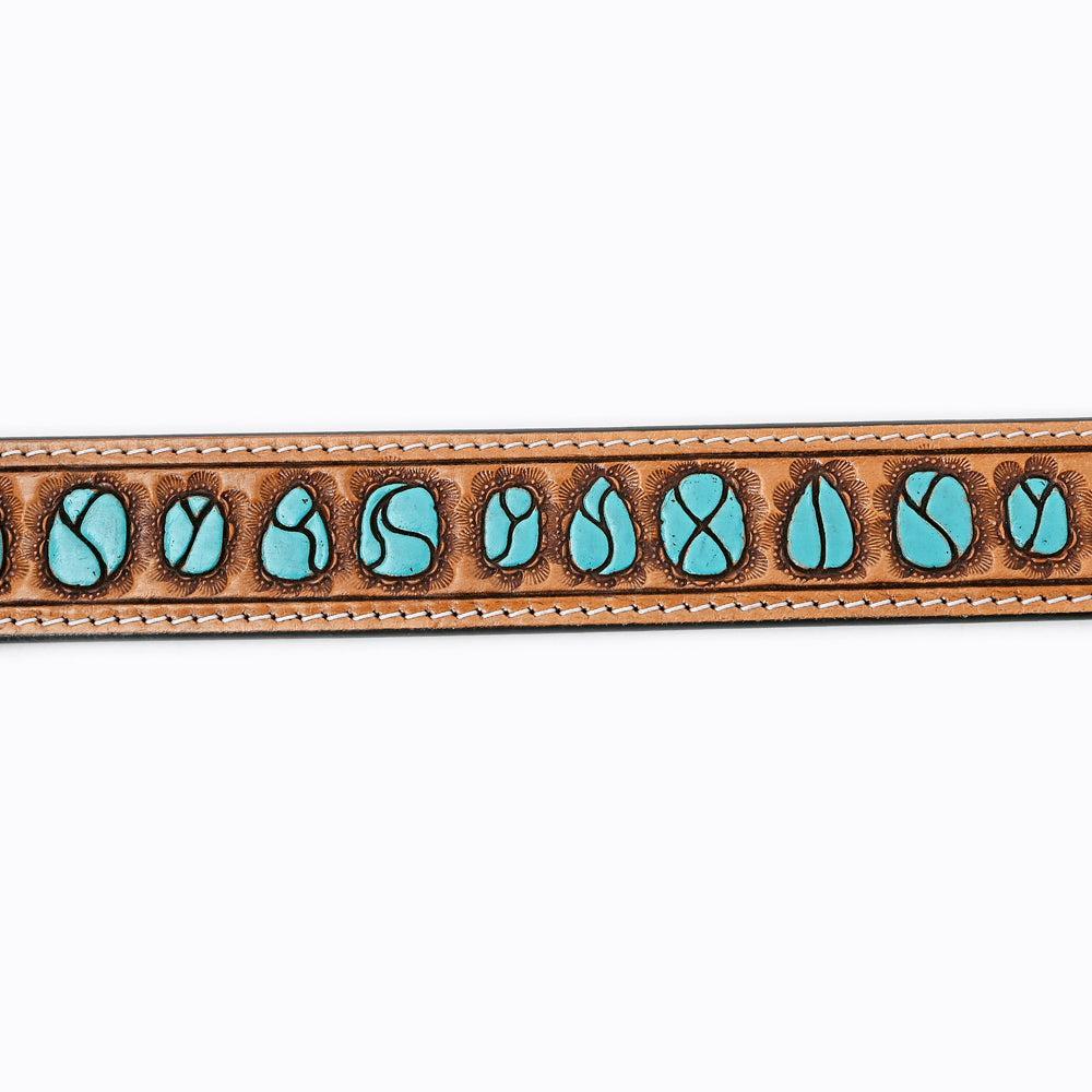 American Darling ADBLF126-L Beautifully Hand Tooled Genuine American Leather Belt Men and Women