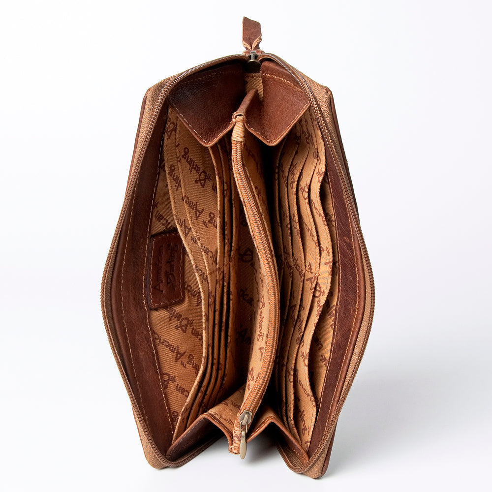 American Darling ADBGZ467 Wallet Hair-On Genuine Leather Women Bag Western Handbag Purse