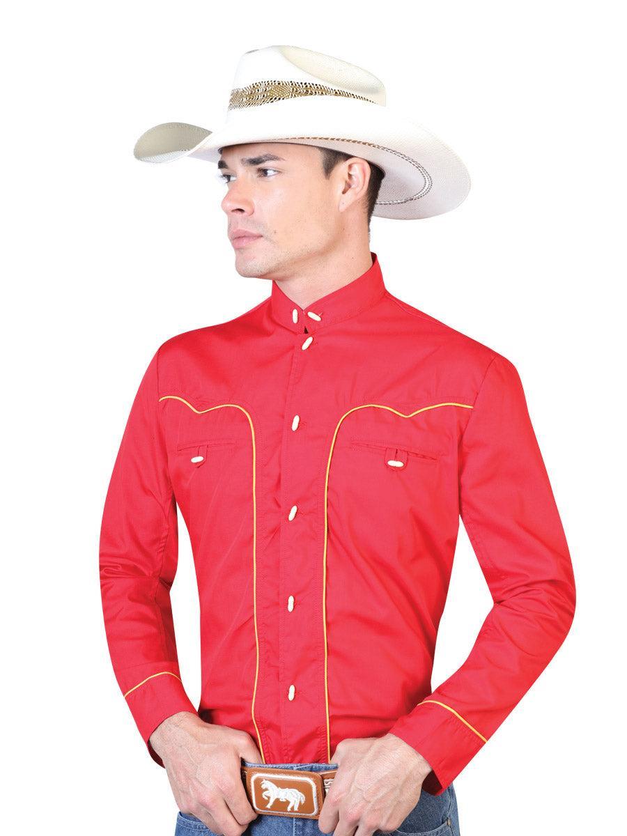 Red Charro Long Sleeve Shirt