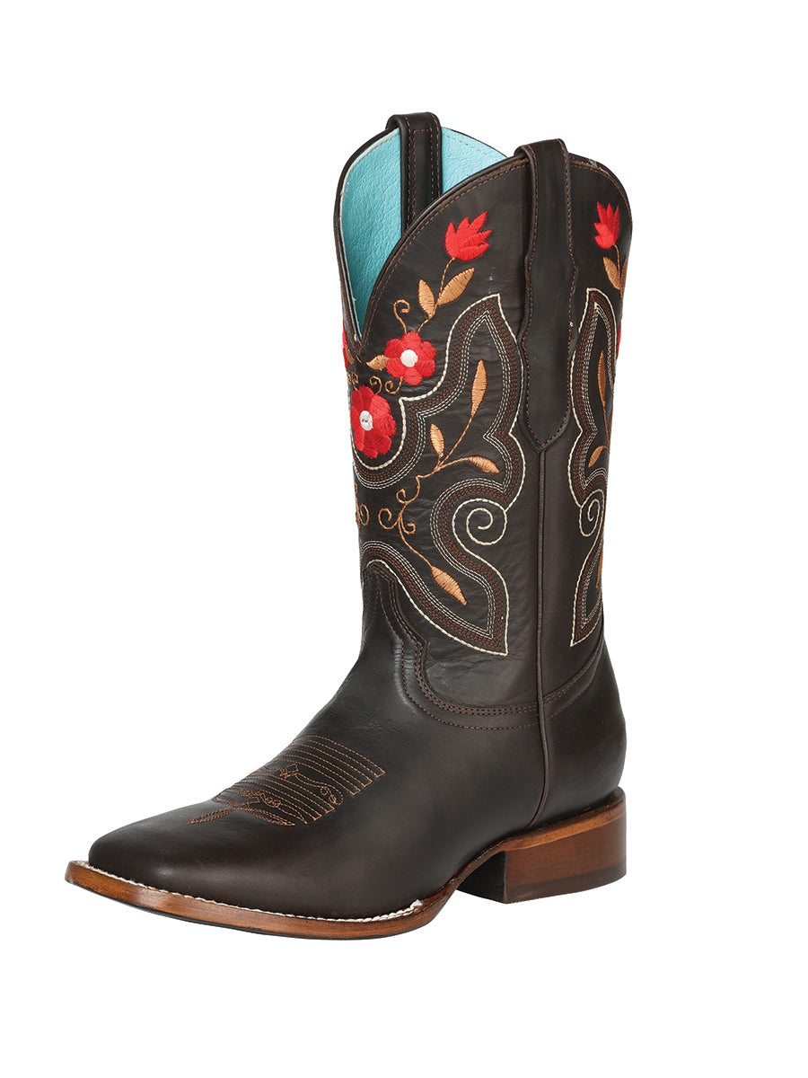 Woman Cowboy Boot El General - Leather Napa in Brown