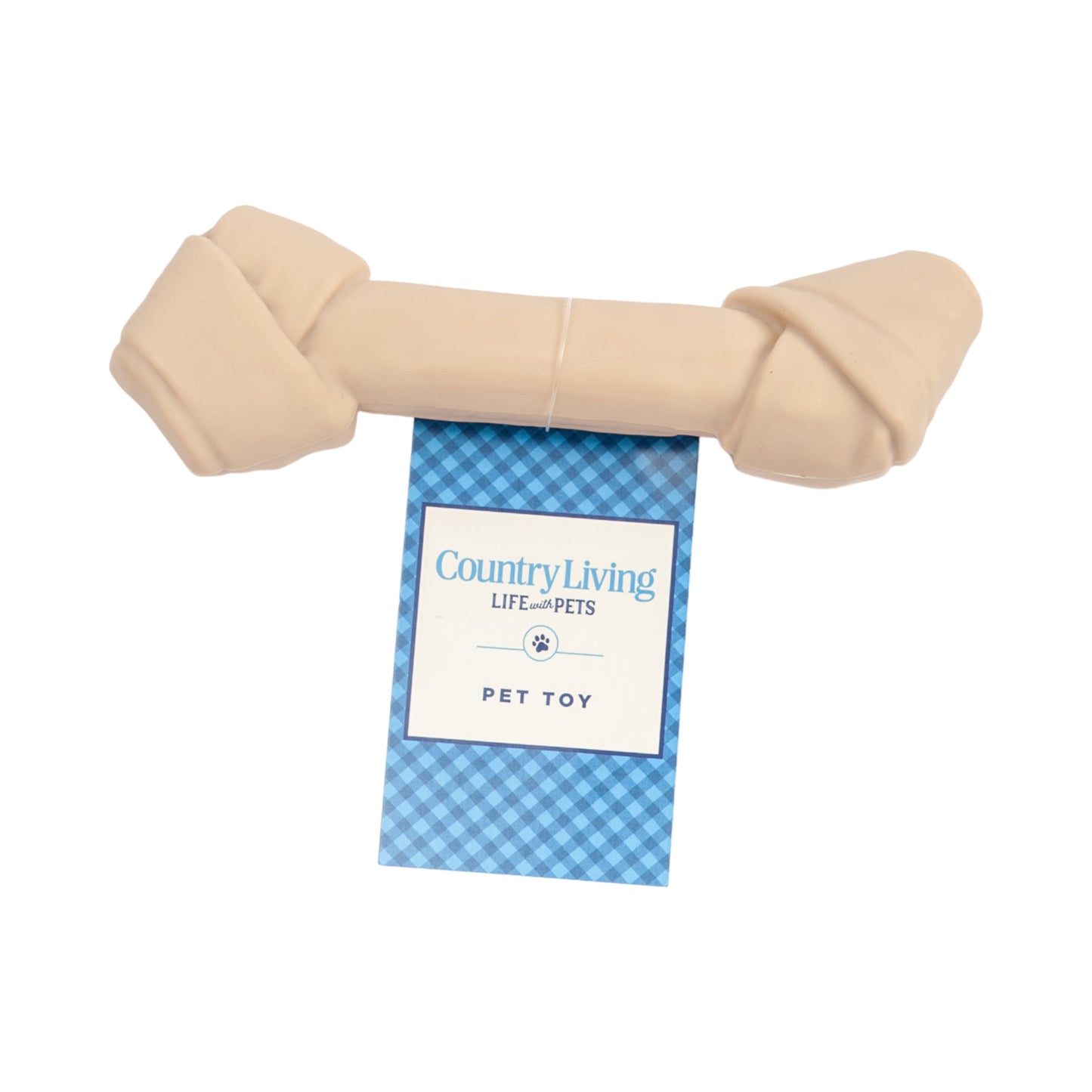 Country Living Nylon Bone Dog Chew Toy – Durable Rawhide-Shaped