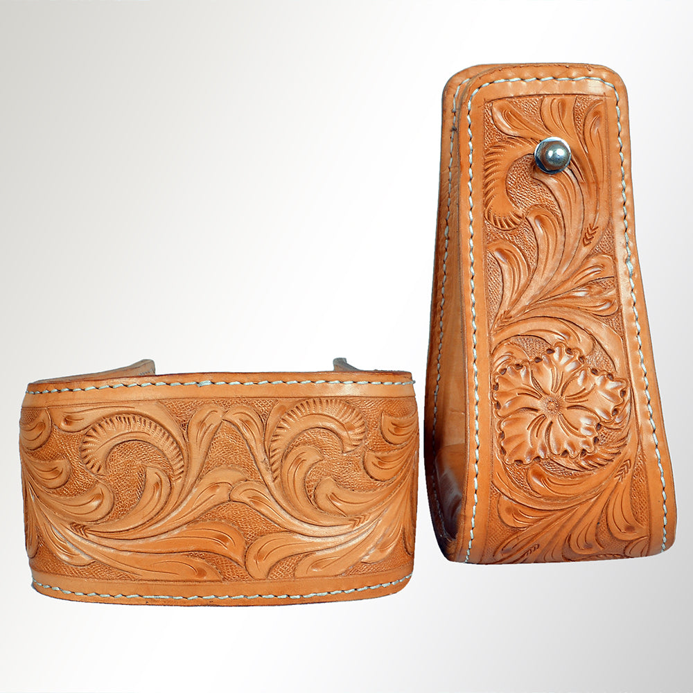 Horse Western Saddle Stirrup Leather Floral Stirrups Pair Hilason