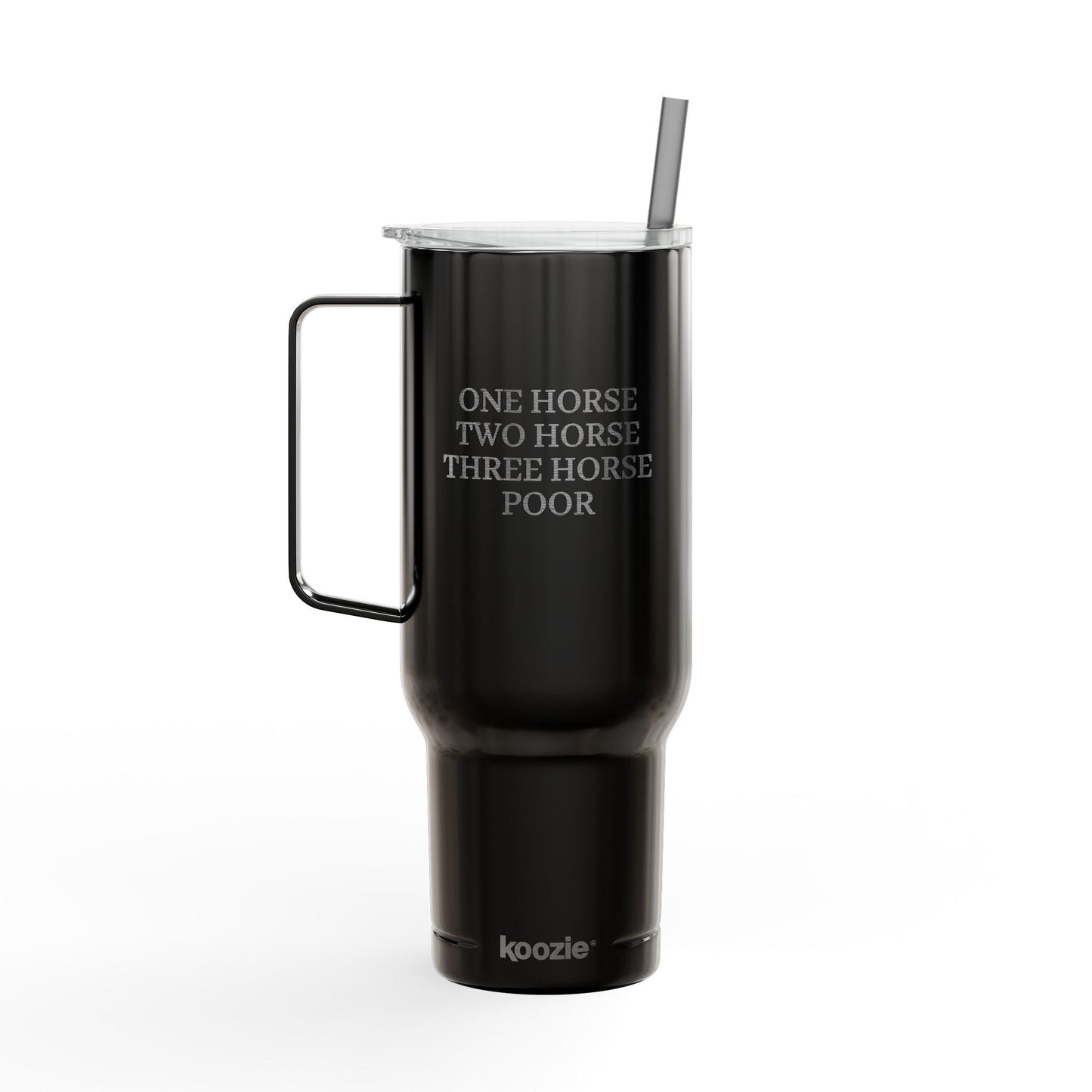 Insulated Tumbler with Lid, 40oz (Engraving) - One Horse/Two Horse