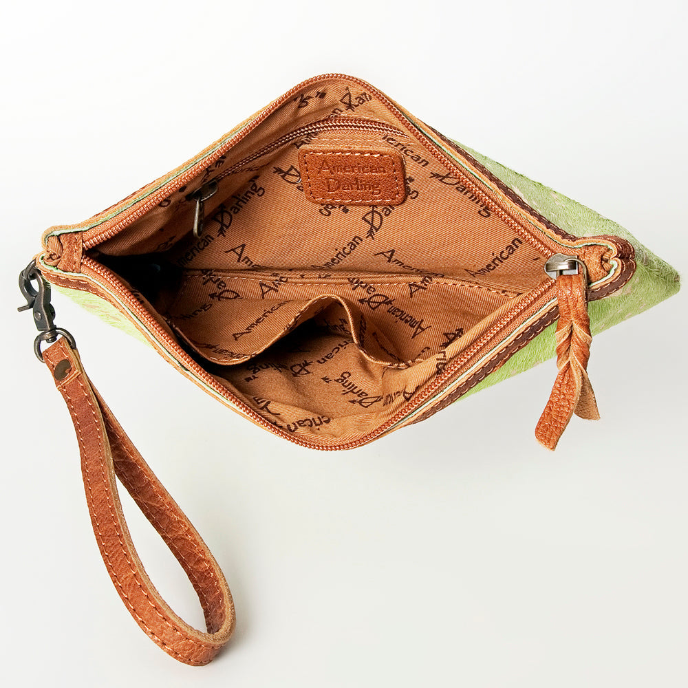 American Darling Wristlet Hair on Genuine Leather Western Women Bag | Handbag Purse | Women Wristlet | Wristlet Wristlet | Travel Wristlet | Leather Wristlet | Clutch Wristlet