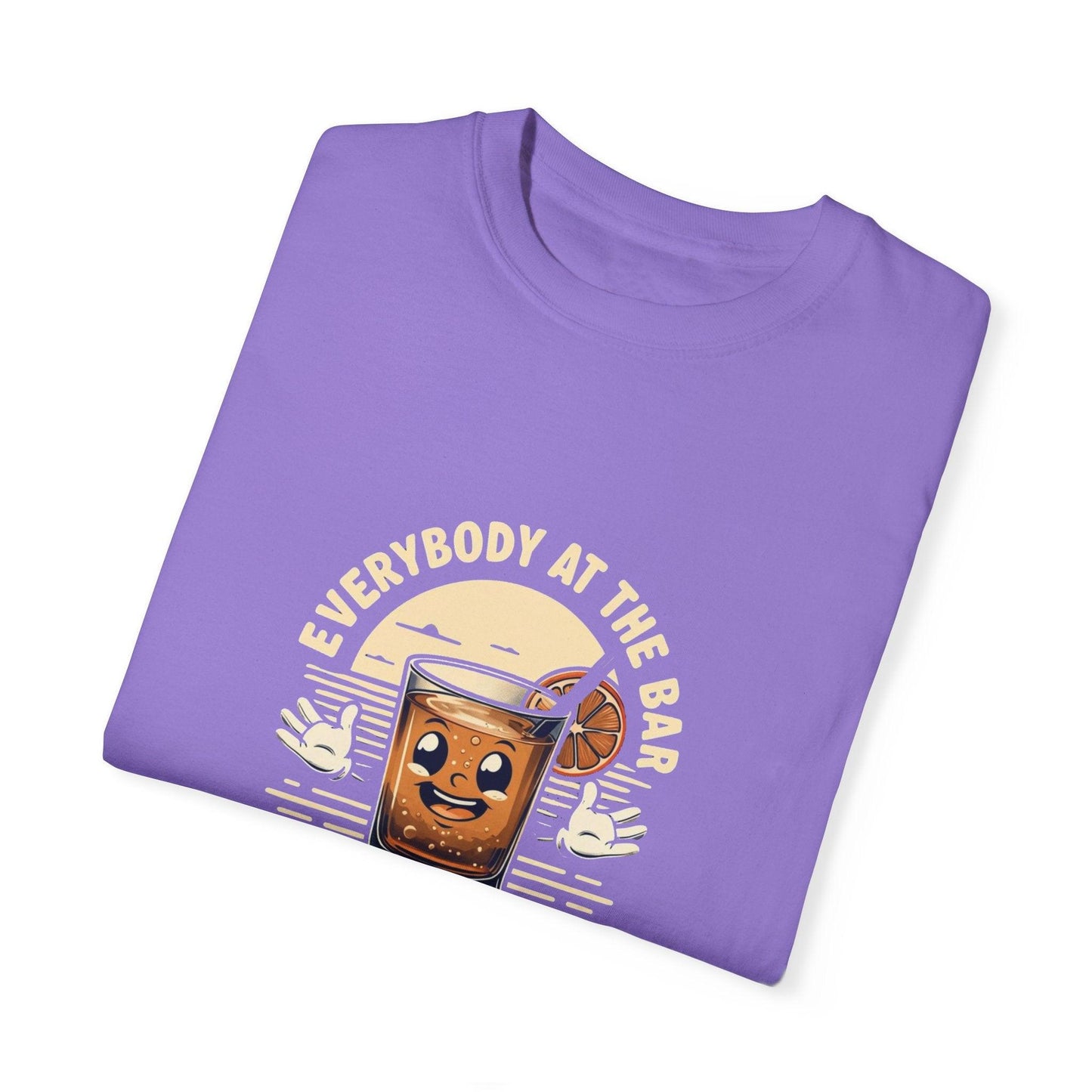 Everybody at the Bar Gettin Tipsy Unisex Garment-Dyed T-Shirt