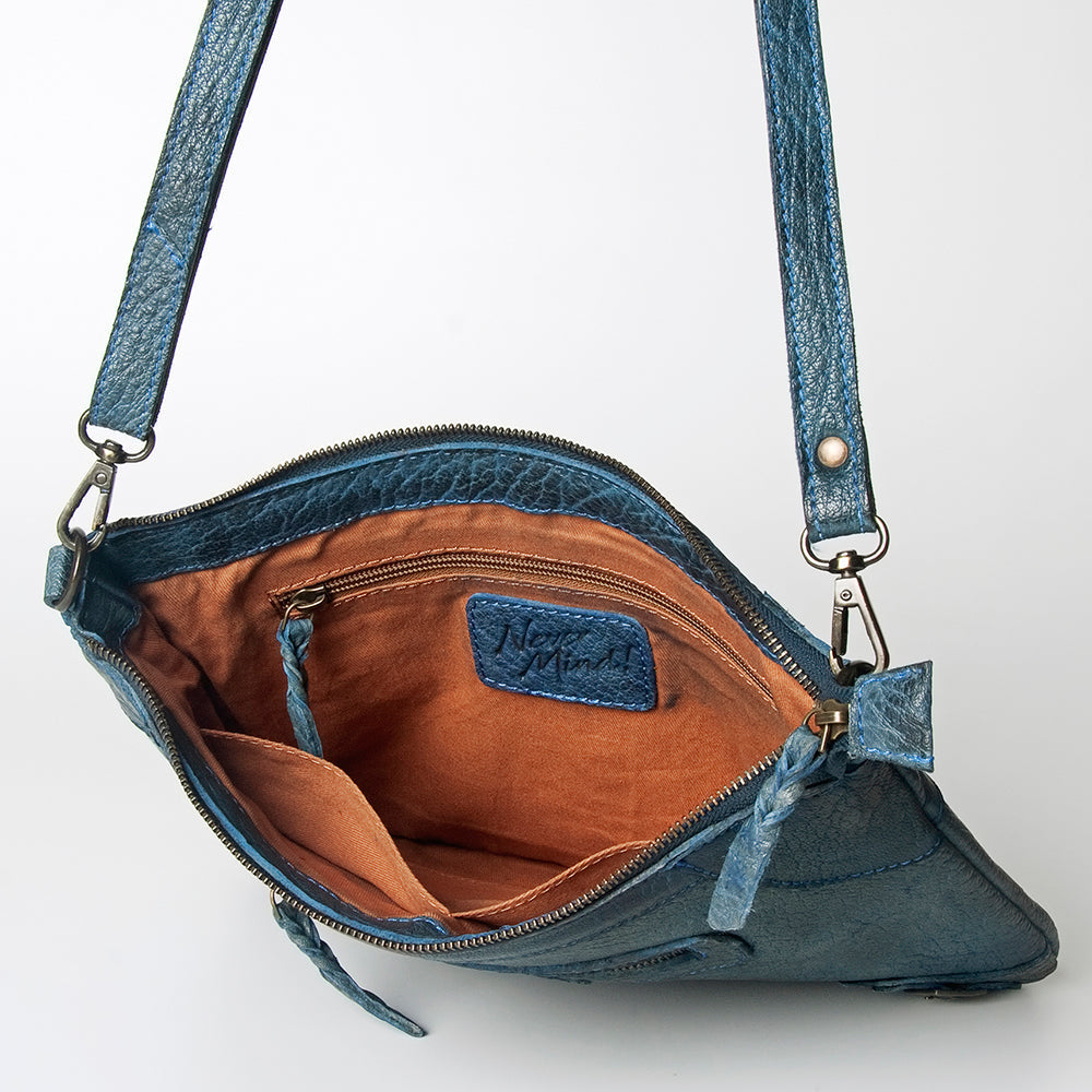 Never Mind Nmbgz106A Cross Body I Vintage Handmade Genuine Cowhide Leather Women Bag Western Handbag Purse