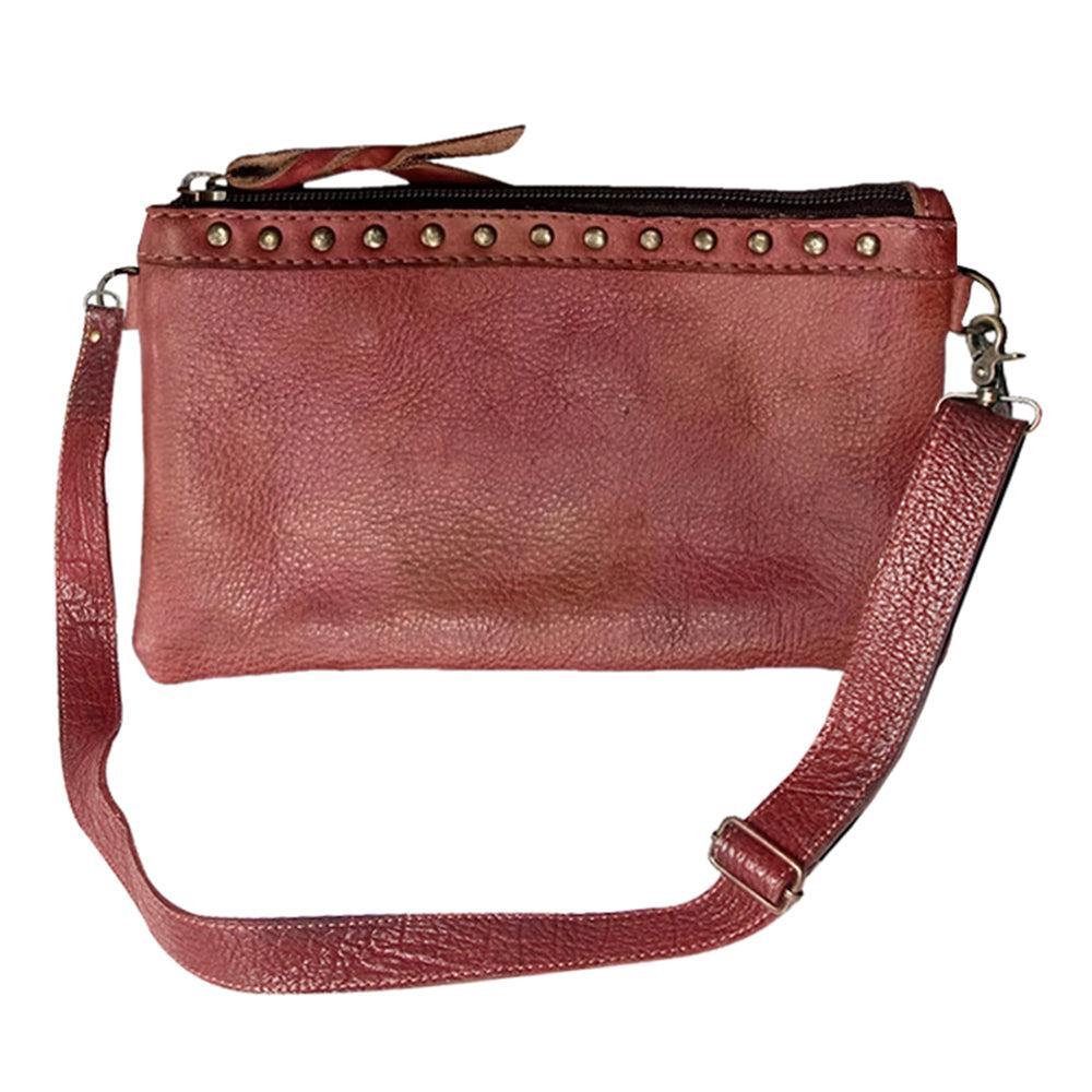Never Mind Nmbg102F Small Crossbody Vintage Handmade Genuine Cowhide Leather Women Bag Western Handbag Purse