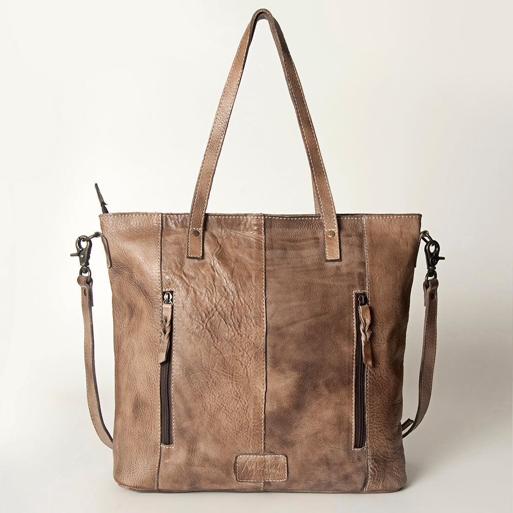 Never Mind Nmbg120B Tote Vintage Handmade Genuine Cowhide Leather Women Bag Western Handbag Purse