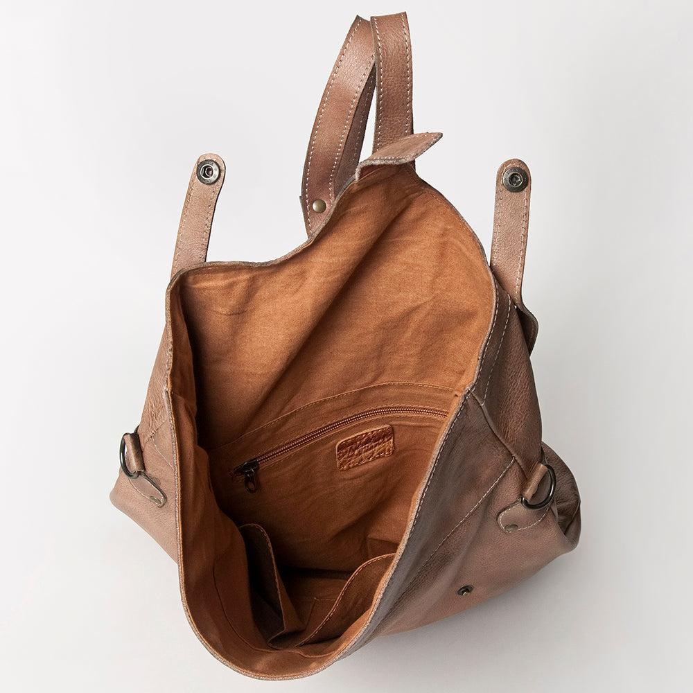 Never Mind Nmbg109A Backpack Vintage Handmade Genuine Cowhide Leather Women Bag Western Handbag Purse