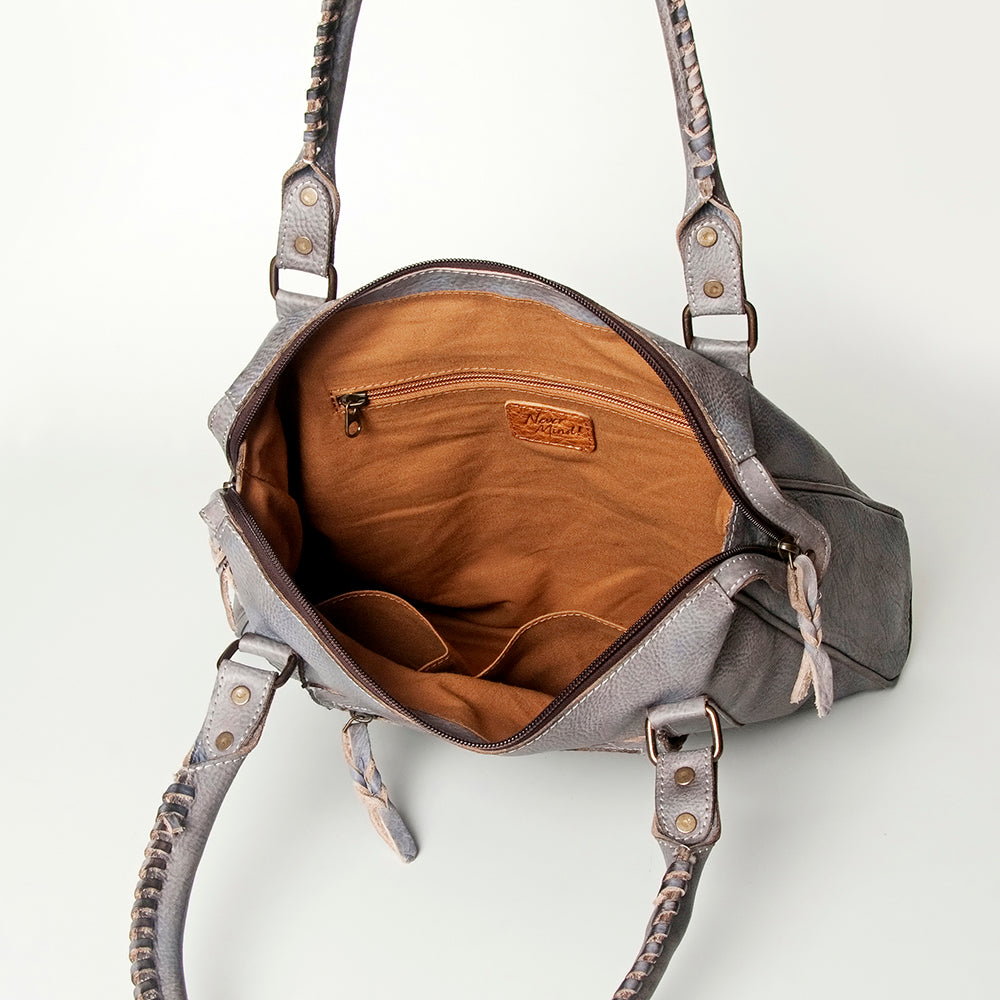 Never Mind Nmbg128B Tote Vintage Handmade Genuine Cowhide Leather Women Bag Western Handbag Purse