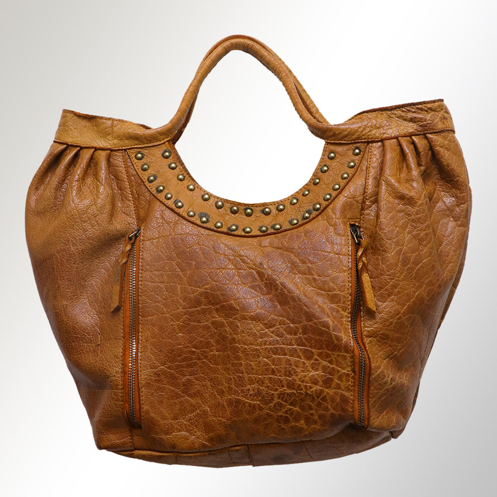 Never Mind Nmbgm101D Tote Vintage Handmade Genuine Cowhide Leather Women Bag Western Handbag Purse