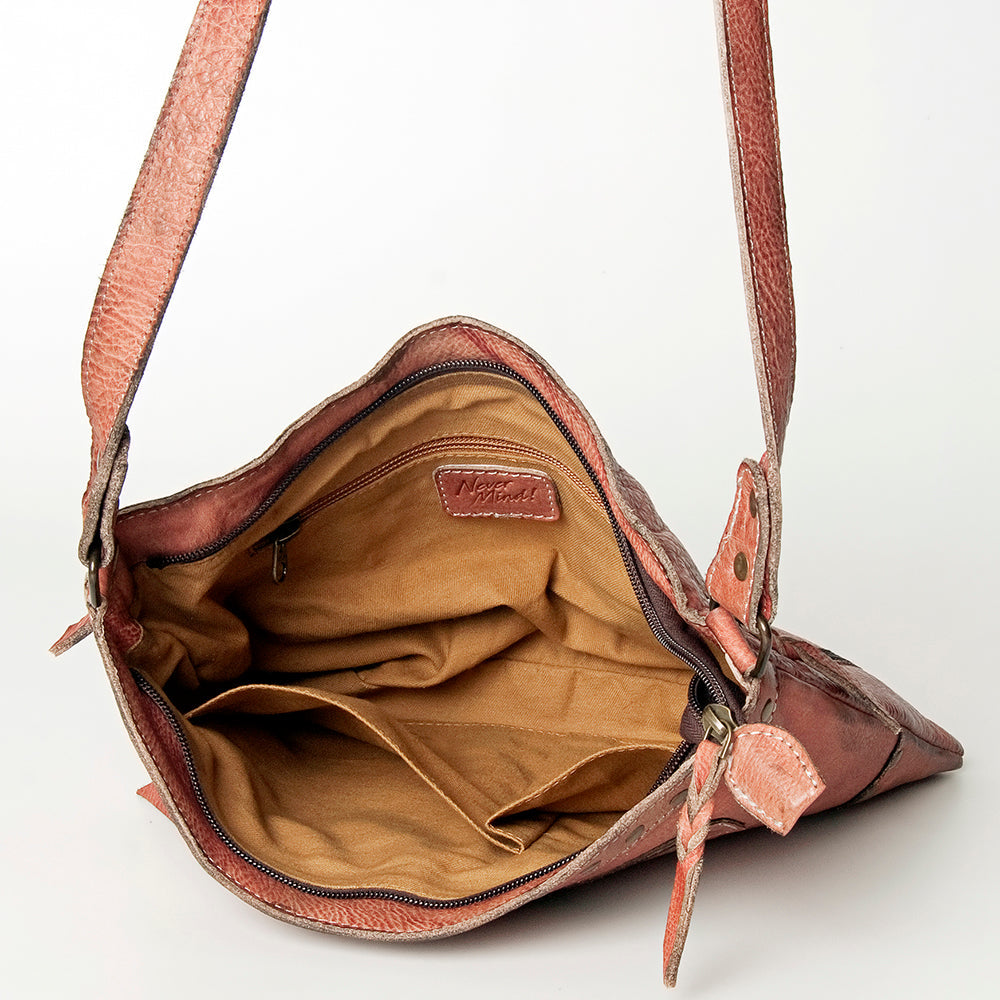 Never Mind Nmbg110A Cross Body I Vintage Handmade Genuine Cowhide Leather Women Bag Western Handbag Purse